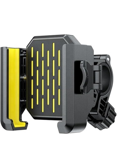 Bisiklet-motosiklet Telefon Tutucu Gidon Uyumlu Sarı 360 Ayarlı