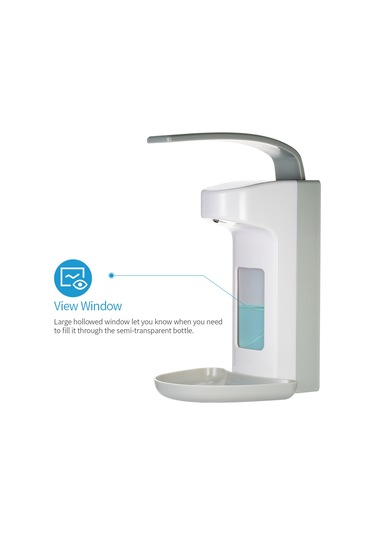 Lemestar Duvar Tipi Dirsek Basmalı Sabun Dağıtıcı - 500ml Kapasite, Abs Malzeme, Elle Basma, El Yıkama/dezenfeksiyon Diğer