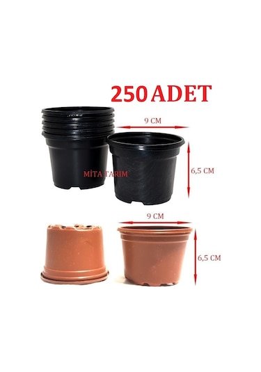 Saksı, 250 Adet, Üretim Saksısı, Vakum Saksı, Thermoform Saksı