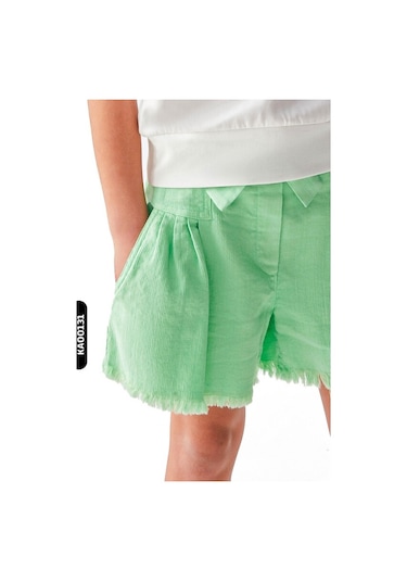 Xo Kids Kız Çocuk Şort 4-8 Yaş 56509 Yeşil