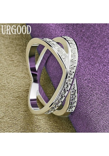 925 Ayar Gümüş Aaa Zirkon Yüzük Güzel Hediye Takı