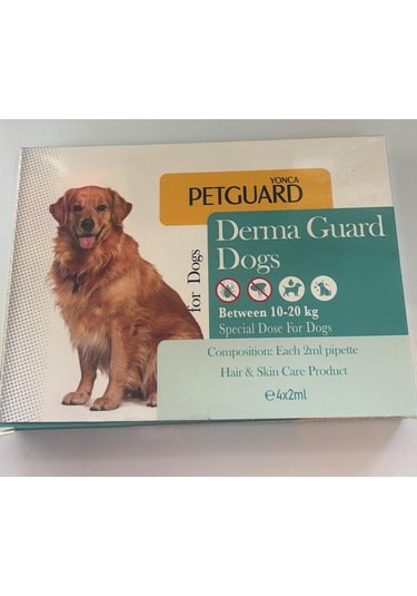 Petguard 10-20 KG Köpekler için Dış Etkenlere Karşı Koruma Damla 4 x 2 ML