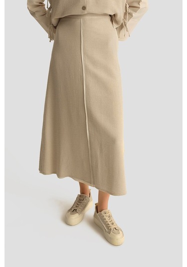 Armine Hasır Dokulu Yelekli Takım 25y6028 Aytaşı Bej