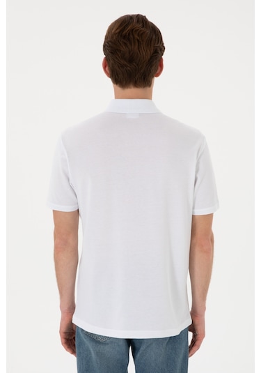 U.S. Polo Assn. Erkek Regular Fit Polo Yaka Beyaz Basic Tişört 50306007-VR013 U.S. Polo Assn. Erkek Regular Fit Polo Yaka Beyaz Basic Tişört 50306007-VR013