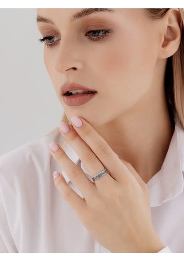 Lepta "tüm Geçen Şeyler Ve Bunun Da Geçeceği" Gümüş Yüzük Solomon 146149587 Gri