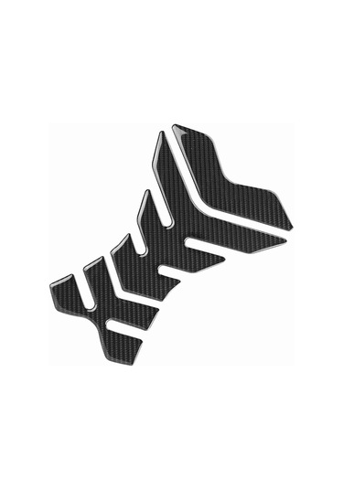 Moveevo Motosiklet Tankı Korumalı Carbon Fiber Sticker - Kaymayı Engelle, Yırtıkları Önle, Siyah T04