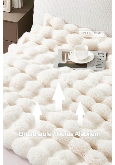 Kürk Yatak Örtüsü Çift Kişilik Dolgulu Peluş Yumuşak Çift Taraflı Yorgan 3 Parça Loria Kırık Beyaz Krem Kırık Beyaz Kürk Yatak Örtüsü Çift Kişilik Dolgulu Peluş Yumuşak Çift Taraflı Yorgan 3 Parça Loria Kırık Beyaz Krem Kırık Beyaz