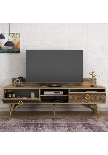 Dekorister Exclusive Yakamoz Tv Sehpası Ceviz