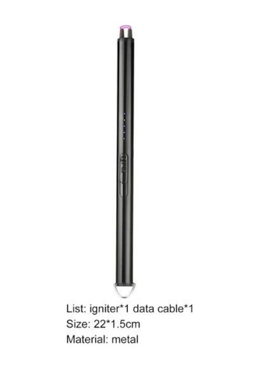 Novahub Siyah Elektrik Ark Ateşleyici Alevsiz Uzun Ömürlü Hafif İyi Çok Amaçlı Mum Ev İçin Plazma Usb Siyah Siyah