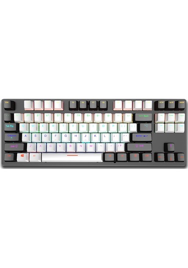 K550 Kablolu Hot-swap Blue Switch Rgb Mekanik Klavye 87 Tuş