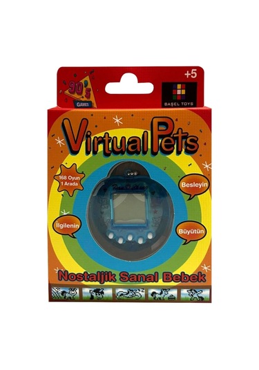Nostaljik Sanal Bebek Virtual Pets - Kalp Mavi