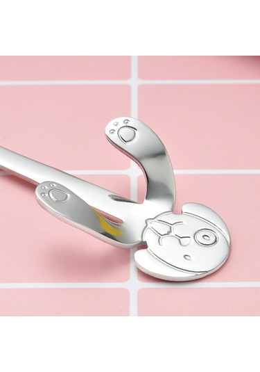 Konesam 304 Paslanmaz Çelik Köpek Figürlü Kupa Tabanlı Karıştırma Kaşığı - Kahve/çay İçin Yeniden Kullanılabilir, Yıkama Makinesine Uygun Diğer