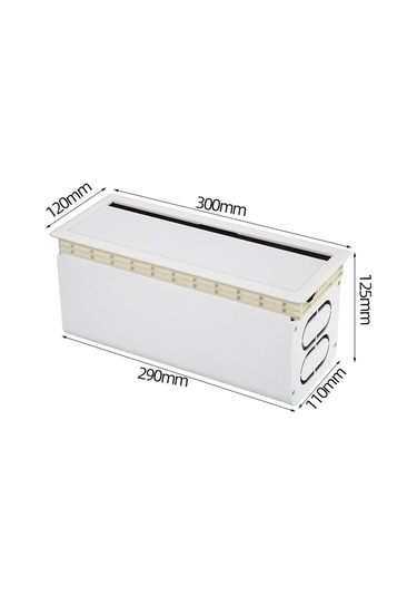 Homyl Ofis Ev Masası Için Kablo Yönetim Kutusu Alüminyum