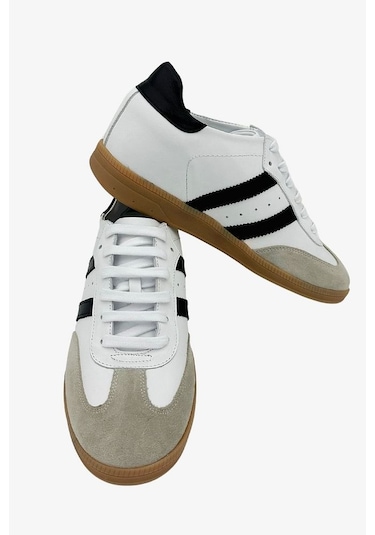 Bilba Erkek Hakiki Deri 6 Cm Boy Uzatan Spor Ayakkabı Beyaz