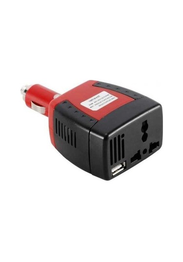 Novahub 75w Araç Güç Dönüştürücü 12v-220v, Cep Telefonu, Dizüstü, Dijital Kamera, Dvd İçin