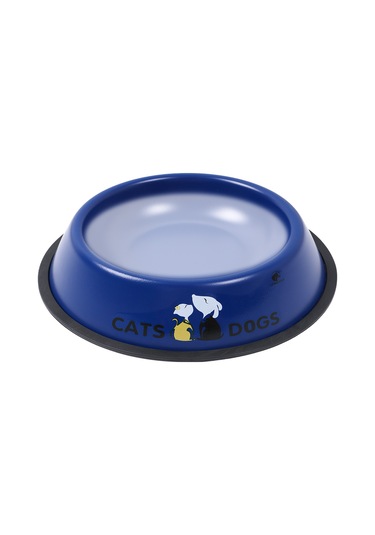 Renkli Metal Mama Kabı Kedi Köpek Mama Su Kabı 18 CM