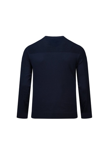 Hatemoğlu Lacivert Regular Fit Bisiklet Yaka Rayon Kazak 2977628 Lacivert
