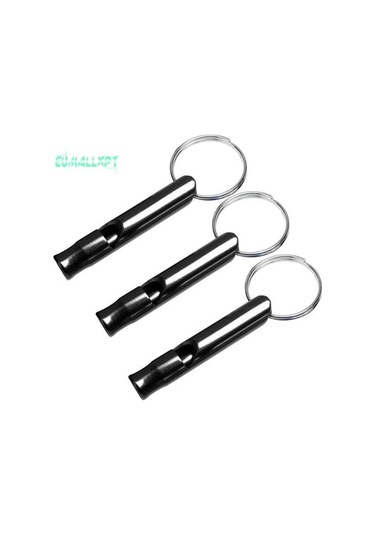 Siyah 3 Adet Acil Durum Düdüğü Süper Yüksek Sesle Tiz Ses Anahtarlık Sinyalizasyon Taşınabilir Açık Güvenlik Malzemeleri 56930656 Siyah