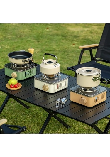 Novahub Yeşil Wx-stove010 Kamp Ocağı Mini Metal Yeşil