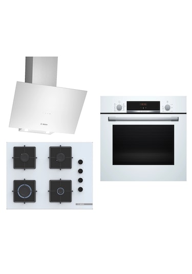 Bosch HBF534EW3T - HBF534EW3T - DWK64PJ20T -3'lü Ankastre Set