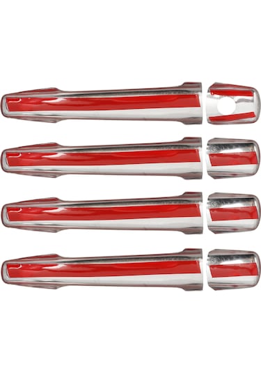 Peugeot 208 Uyumlu 2012-2020 Krom Kapı Kolu 4 Kapı Paslanmaz Çelik