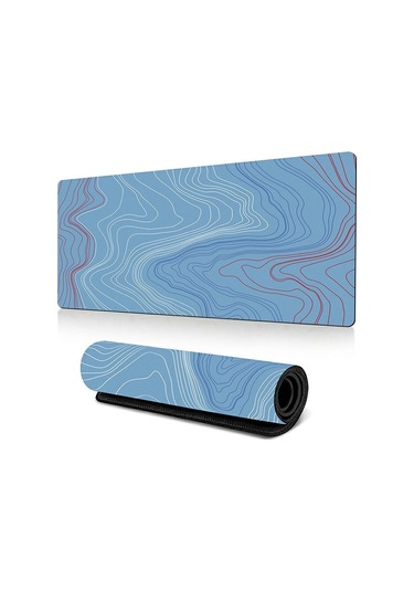Cbtx 400 900 3mm Soyut Desen Büyük Mouse Pad Kaymaz Kauçuk Masaüstü Mat - Pattern-37