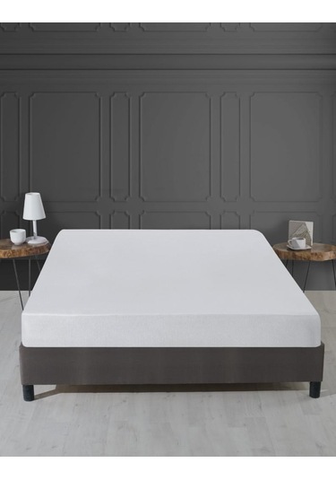 Alez Micro Fitted Yatak Koruyucu 100 200 Cm Beyaz