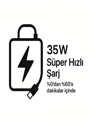 10000mah Lcd Dijital Göstergeli 35w Hızlı Şarjlı Powerbank - 56cm Type-c Kablolu Siyah