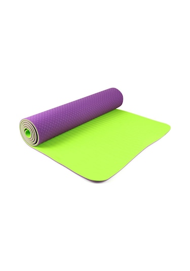 Busso Bs704 Tpe Yoga Mat 173x61x0.4 CM Mor+Yeşil