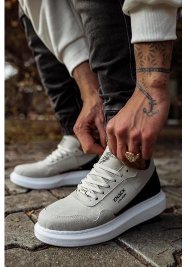 Knack Yüksek Taban Günlük Süet Ayakkabı 040 Taş 001