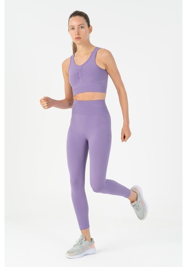 Maraton Active Slimfit Kadın Koşu Lavanta Tayt 812096 Lavanta