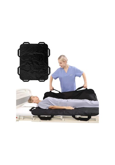 Geeroyoo Bıngo Marka Poliester Engellere Yardımcı Taşıma, Döndürme, Konum Değiştirme Yatağı Bezi Siyah, 120cmx100cm - 1 Yıl Garanti Ve Müşteri Desteği