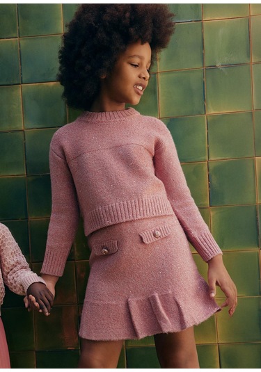 Mayoral Abel&lula Kız Çocuk Triko Etek Takım Pembe