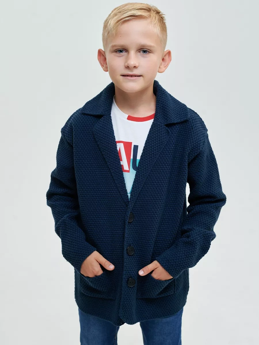 Akru Düğmeli Okul Hırkası 241793124 Mavi