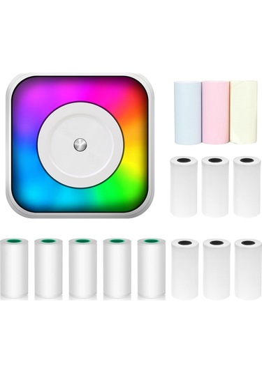 Os7351-7 Rgb Işıklı Çok İşlevli Taşınabilir Mini Termal Yazıcı