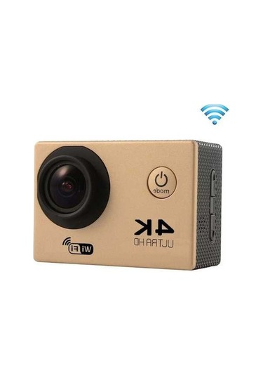 Prestigegoods F60 2.0 Ekran 170 Geniş Açılı Wifi Spor Action Kamera, Su Geçirmez Kılıf, 64gb Mikro Sd Destek Altın