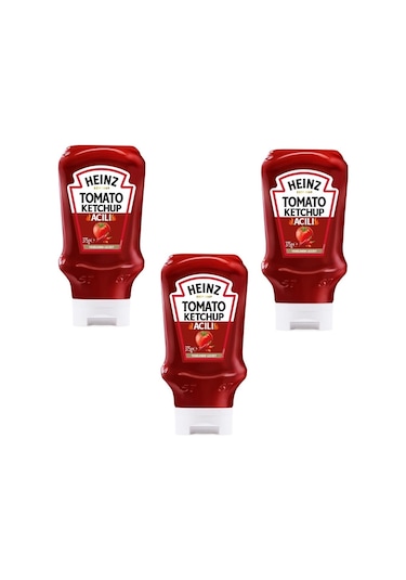 Heinz Tomato Ketchup Acılı Ketçap 375 Gr X 3 Adet