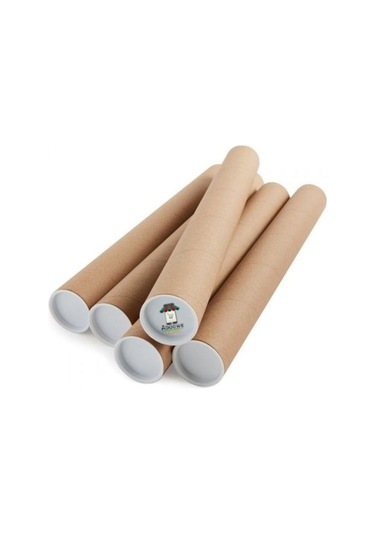 Aboowe Kapaklı Silindir Kutu Rulo Gönderi Tüpü 5Cm X50 Cm 5 Adet
