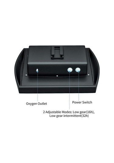 Pazly Güneş Enerjili Akvaryum Oksijen Pompası, 2 Modlu, 2200mah Pil, 8.2ft Hortum, 2 Hava Taşı