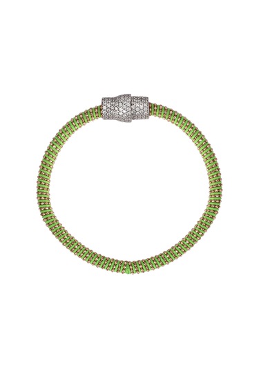 Zirkon Taşlı Pırlanta Montür Gümüş Rengi Altın Kaplama İpli Toplu Zincir Dolamalı Bileklik Rodaj Kaplama