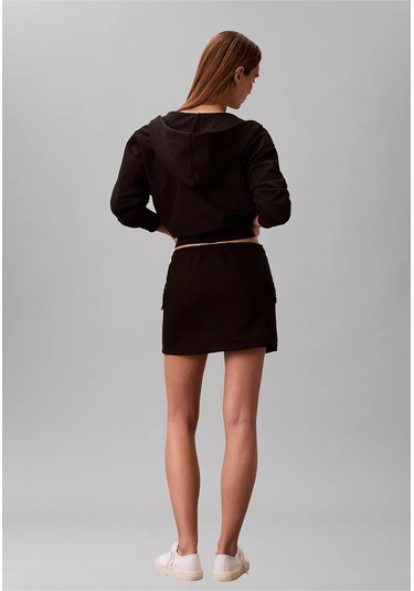 Calvin Klein Kadın Mini Boy Slim Fit Düz Siyah Etek Lv047b268g-ub1-13077