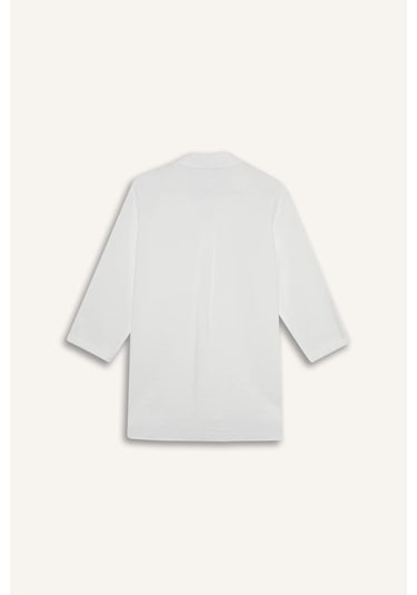 DeFacto Regular Fit Basic Düz Uzun Kollu Gömlek M9407AZ25SPWT16 DeFacto Regular Fit Basic Düz Uzun Kollu Gömlek M9407AZ25SPWT16