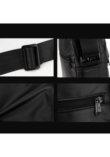 Novahub Wepower Erkekler Messenger Torbası, Büyük Kapasiteli Boş Zaman Omuz Çantası, Seyahat İşe Gidiş Siyah Yeşil Günlük Kullanım Yeşil