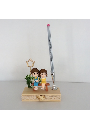 Bankta Oturan Romantik Sevgililer Notluk Biblo Diğer