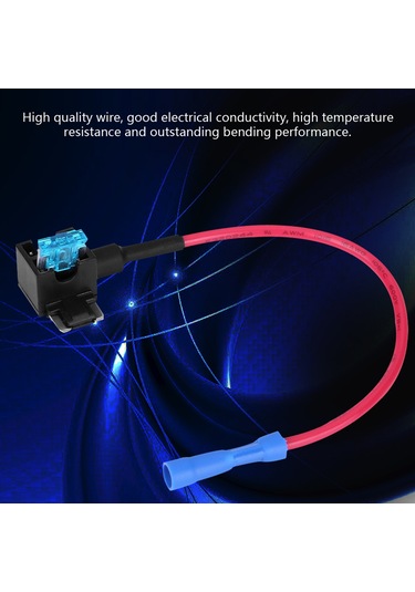 Konesam 10 Adet Mavi Terminal Sigorta Alıcı Seti + 15a Mini Sigorta Levhası - Dairesel Korumalı, Kablosuz Kurulum, Dıy Uygulamalar İçin Dayanıklı 15