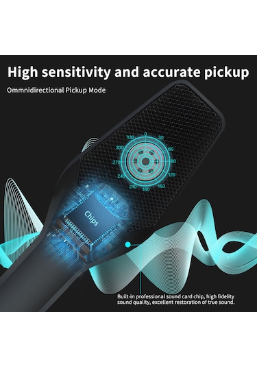 Lemestar "profesyonel Usb Mikrofon Seti - Bilgisayar, Kayıt, Konferans Ve Yayın İçin Komple Ekipman"