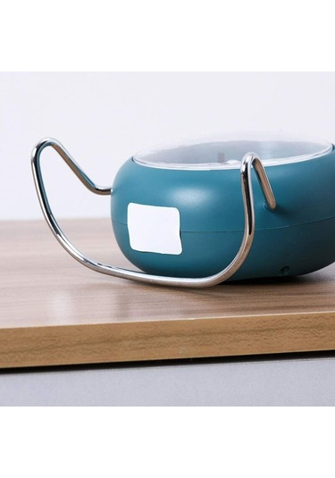 Mavi Modern Minimalist İskandinav Sessiz Yuvarlak Çalar Saat Kişilik Ev Dekorasyonu Başucu Saati Diğer