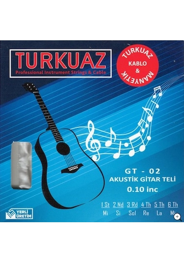 Turkuaz Gt-02 Akustik Gitar Teli Takım Tel