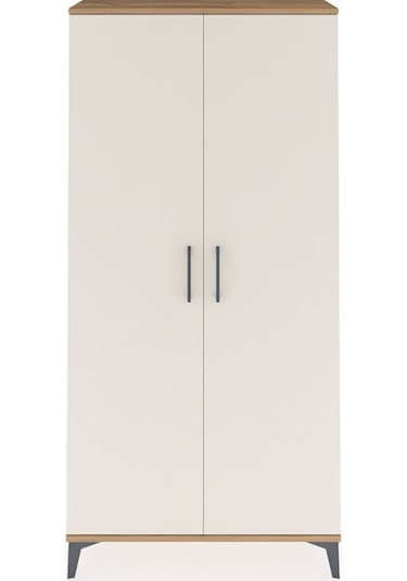 Arges Dolap Tek Raflı Tek Çekmeceli Tek Askılı 88x30x182 Antrasit-aytaşı Atlas Çam