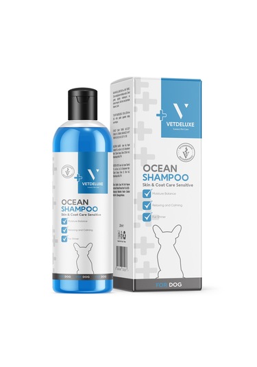 VETDELUXE Dog Shampoo Ocean Köpekler İçin Okyanus Kokulu Özlü Şampuan 200 ml